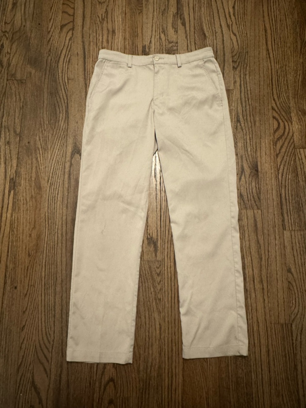 PGA Tour Boys Light Khaki Straight Chinos